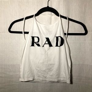 White halter top, size M